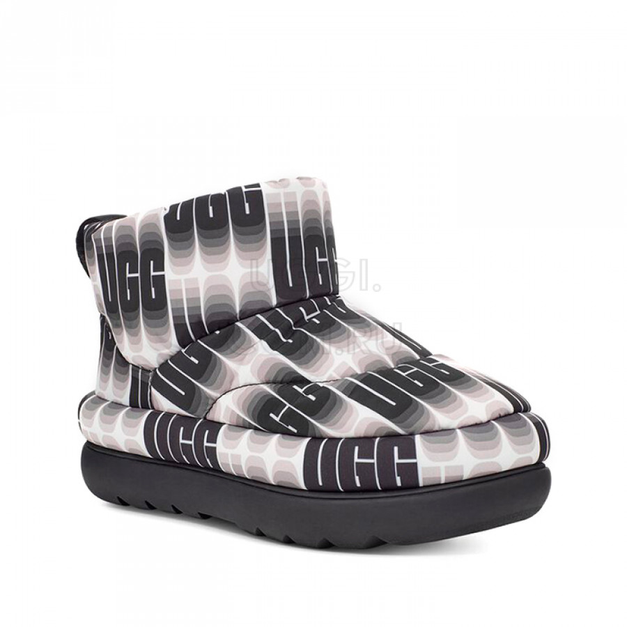 Женские UGG Classic Maxi Mini Wavelength Black White