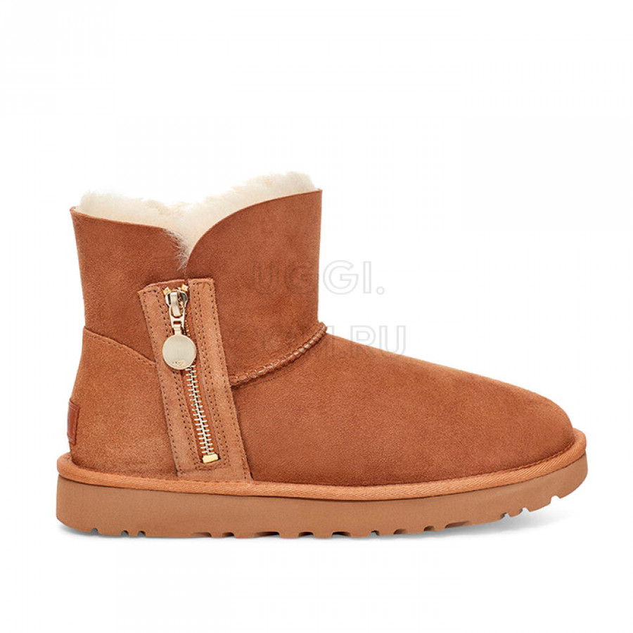 Женские UGG Bailey Zip Mini Chestnut
