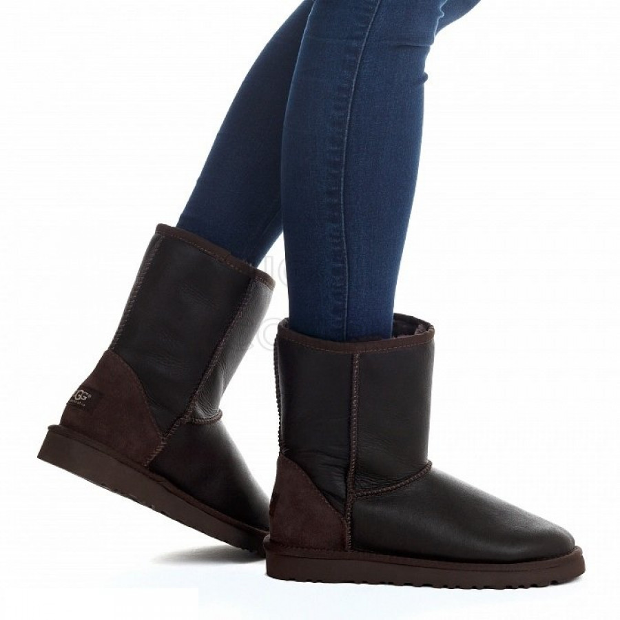 Женские UGG Classic Short Metallic Chocolate