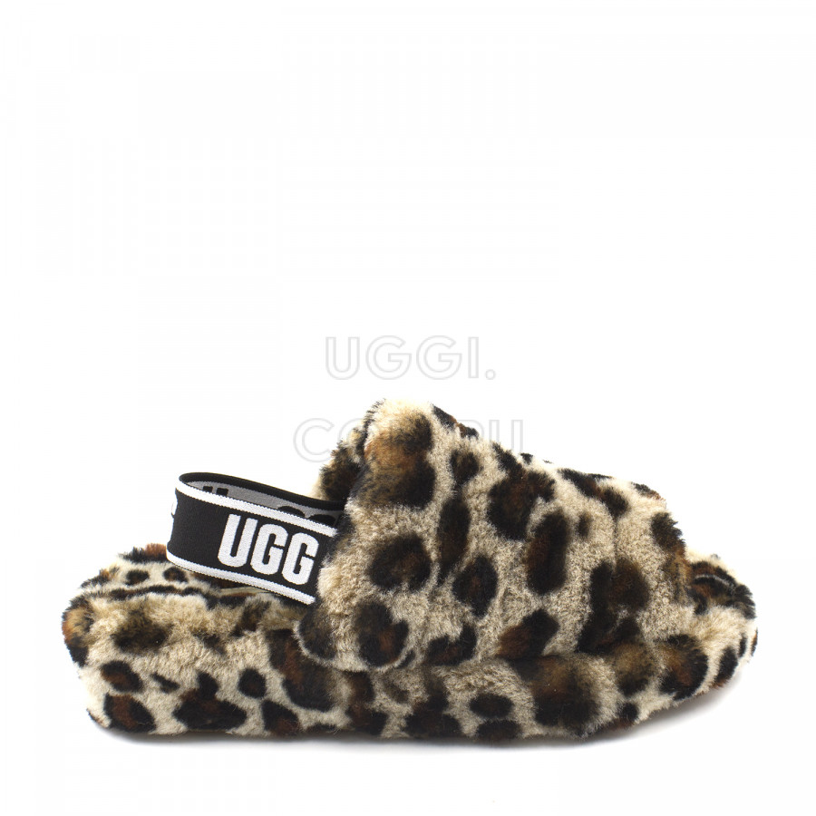 Женские UGG Fluff Yeah Slide Leopard
