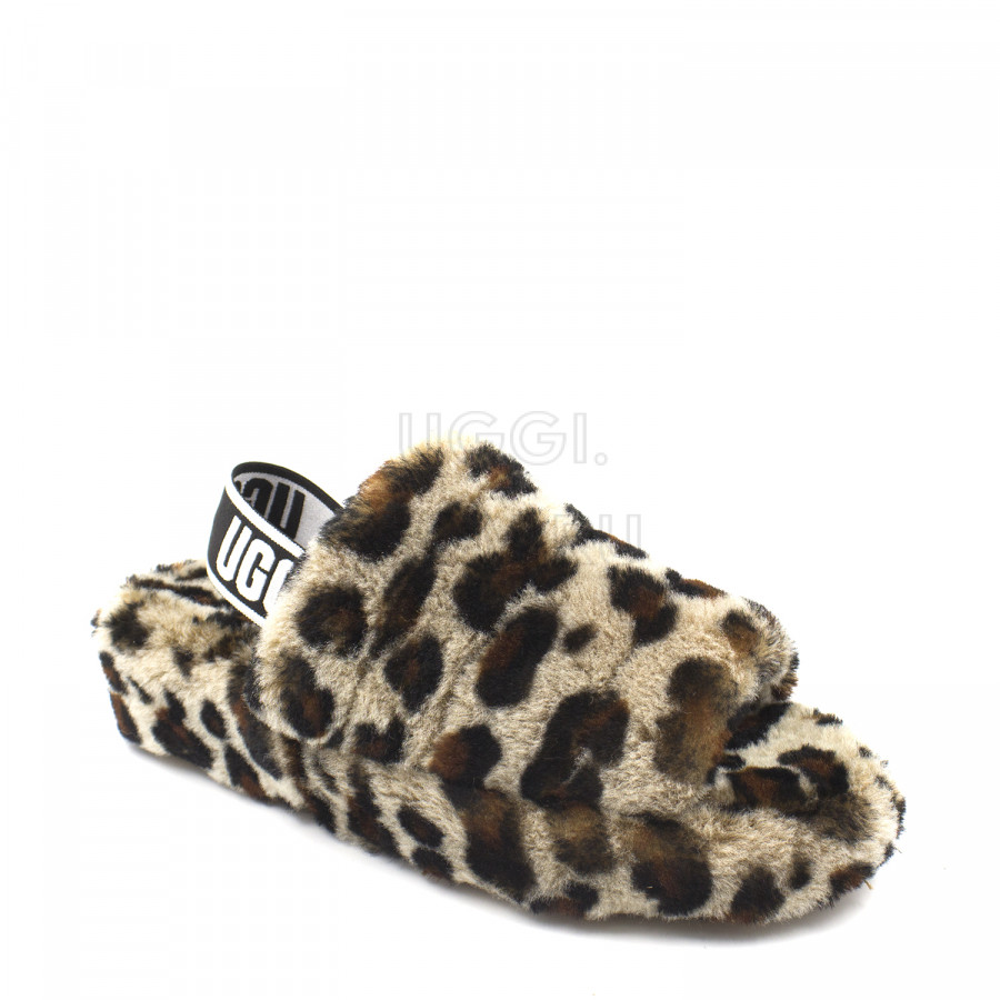 Женские UGG Fluff Yeah Slide Leopard
