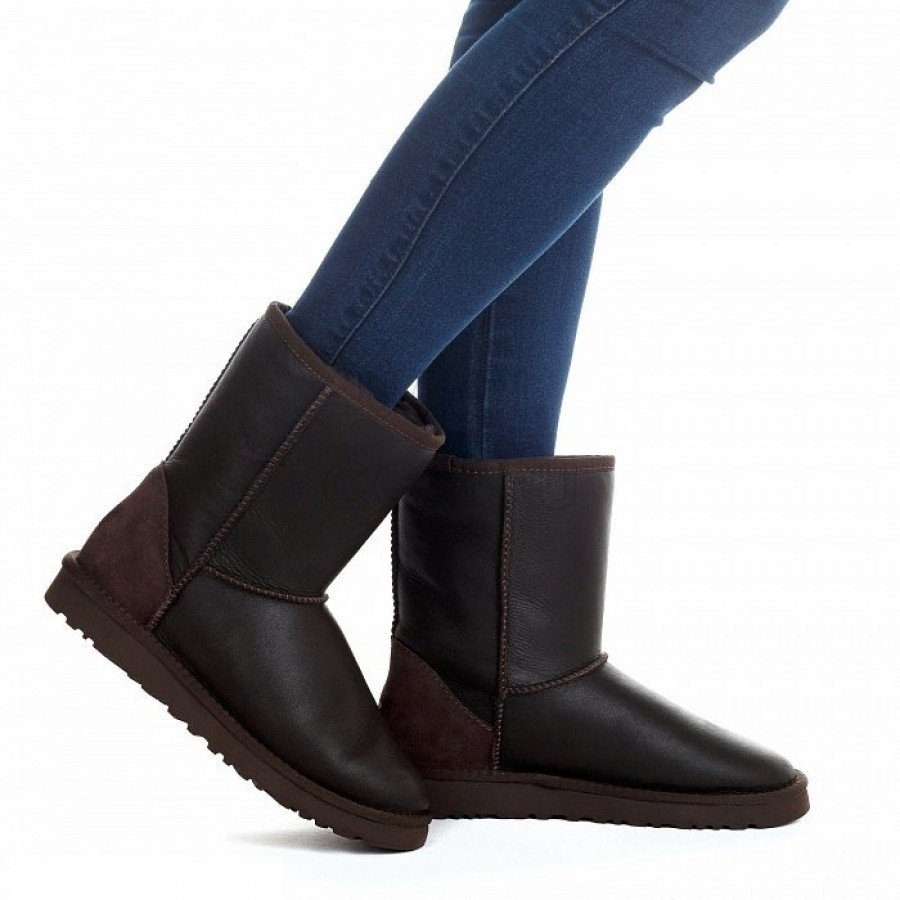 Женские UGG Classic Short Metallic Chocolate