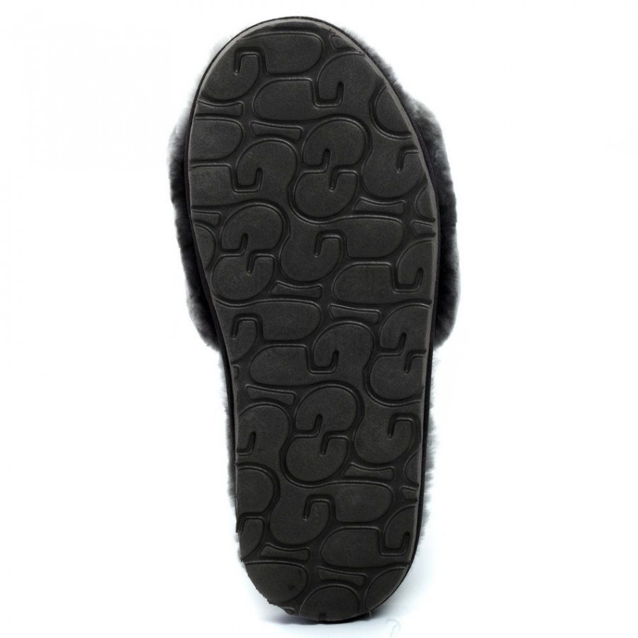 Женские UGG Fluff Slide Slippers Grey