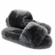 Женские UGG Fluff Slide Slippers Grey