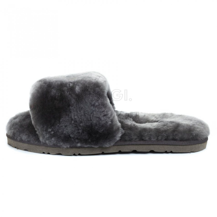 Женские UGG Fluff Slide Slippers Grey