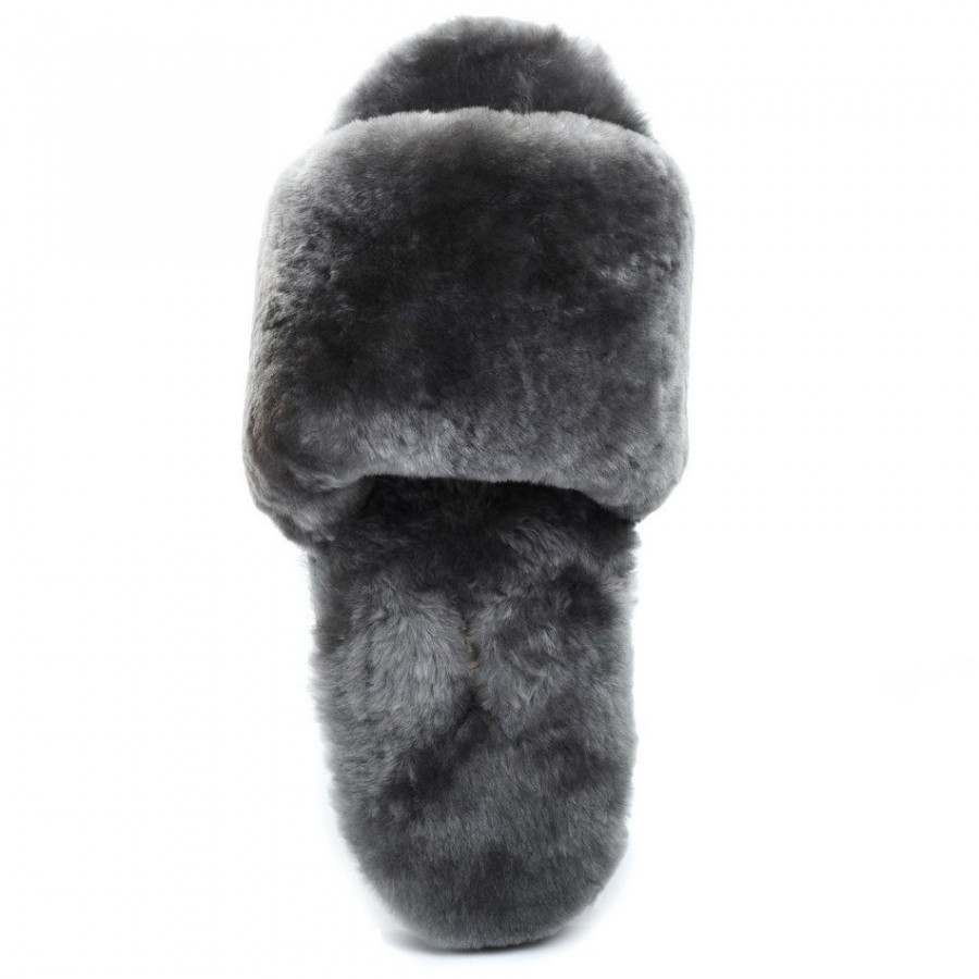 Женские UGG Fluff Slide Slippers Grey