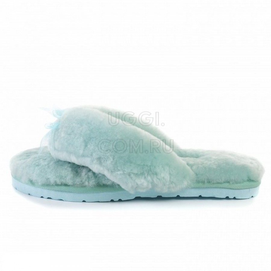 Женские UGG Fluff Flip Flop II Lake Blue