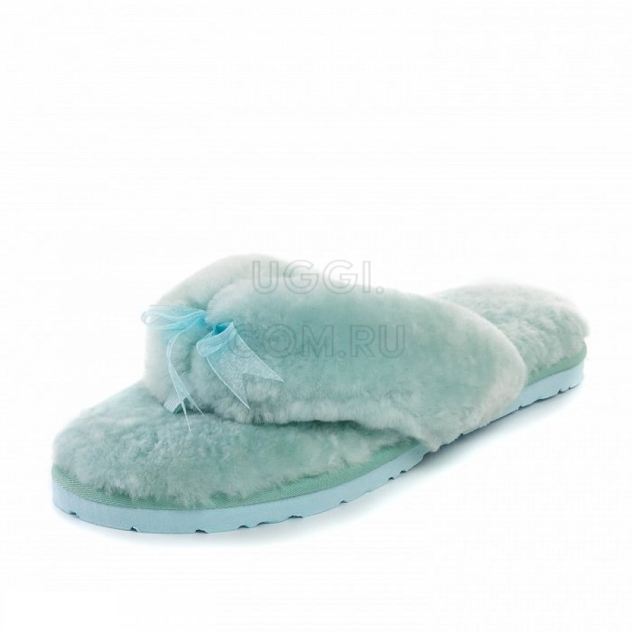 Женские UGG Fluff Flip Flop II Lake Blue