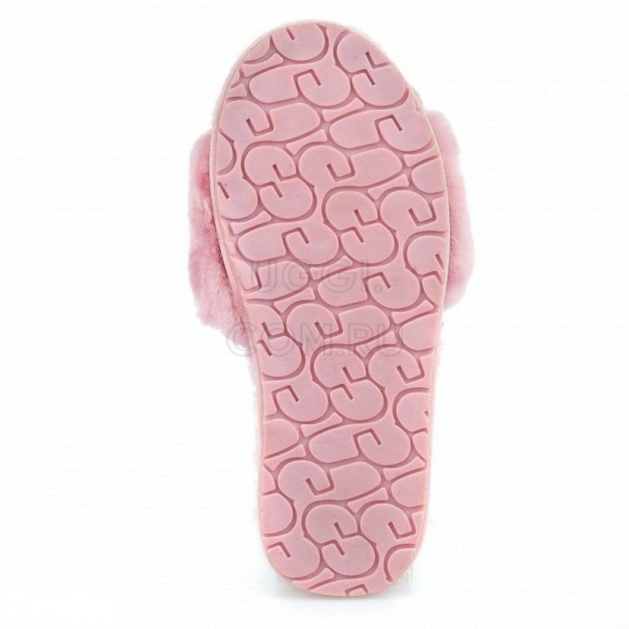 Женские UGG Fluff Slide Slippers Pink