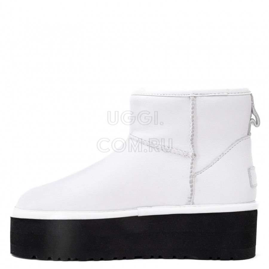 Женские UGG Classic Mini Platform Leather White