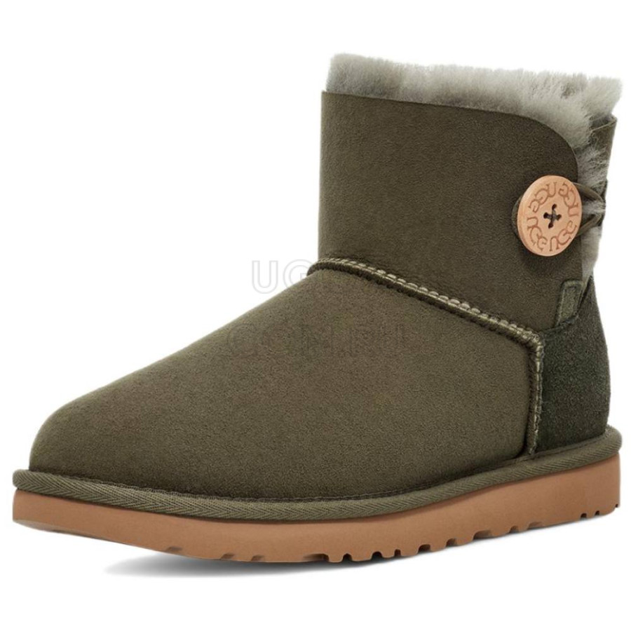 Женские UGG Mini Bailey Button II Olive
