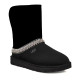 Женские UGG Classic Short Crescent Black