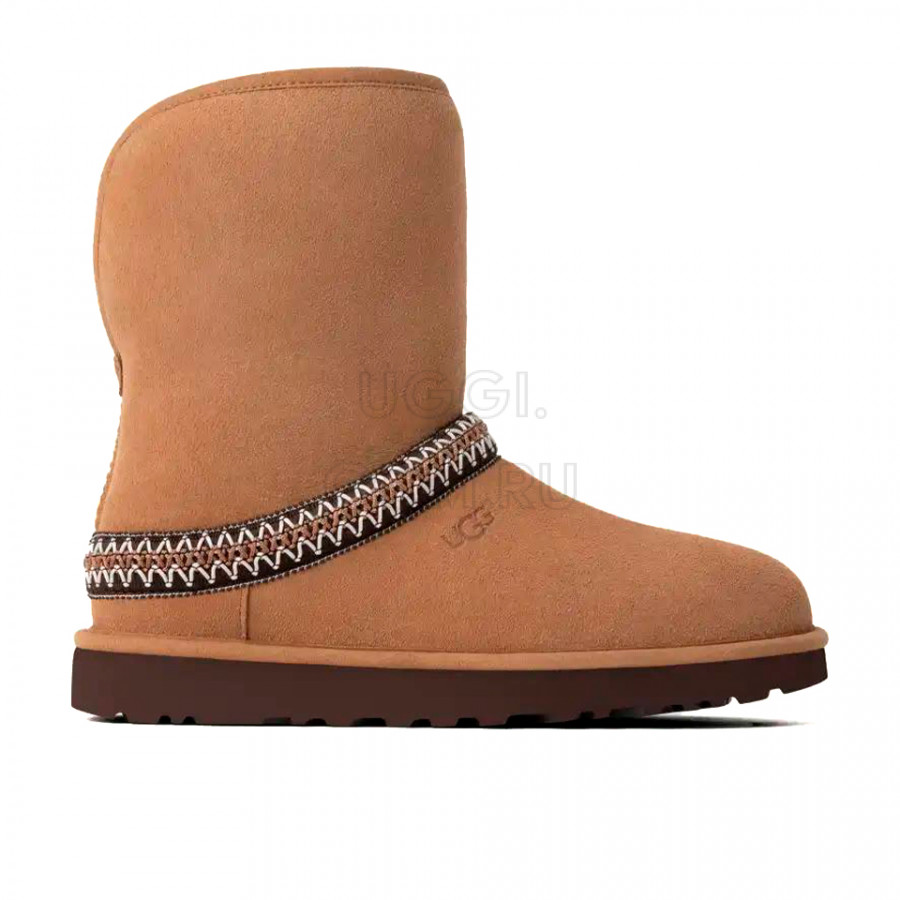 Женские UGG Classic Short Crescent Chestnut