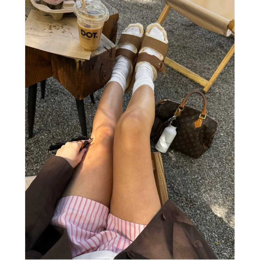 Женские UGG Greenport Strap Slide Chestnut