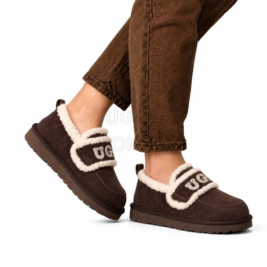 Женские UGG Classic Fat Ding Slip On Chocolate