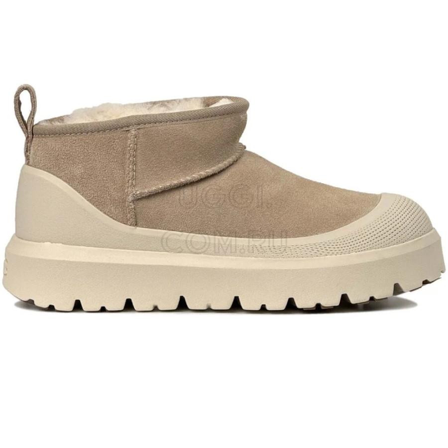 Женские UGG Ultra Mini Hybrid Mustard Seed / White
