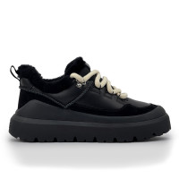 UGG Mens Heritage Utility Sneaker Leather Black