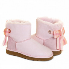 UGG Mini Bailey Bow Customizable Seashell Pink