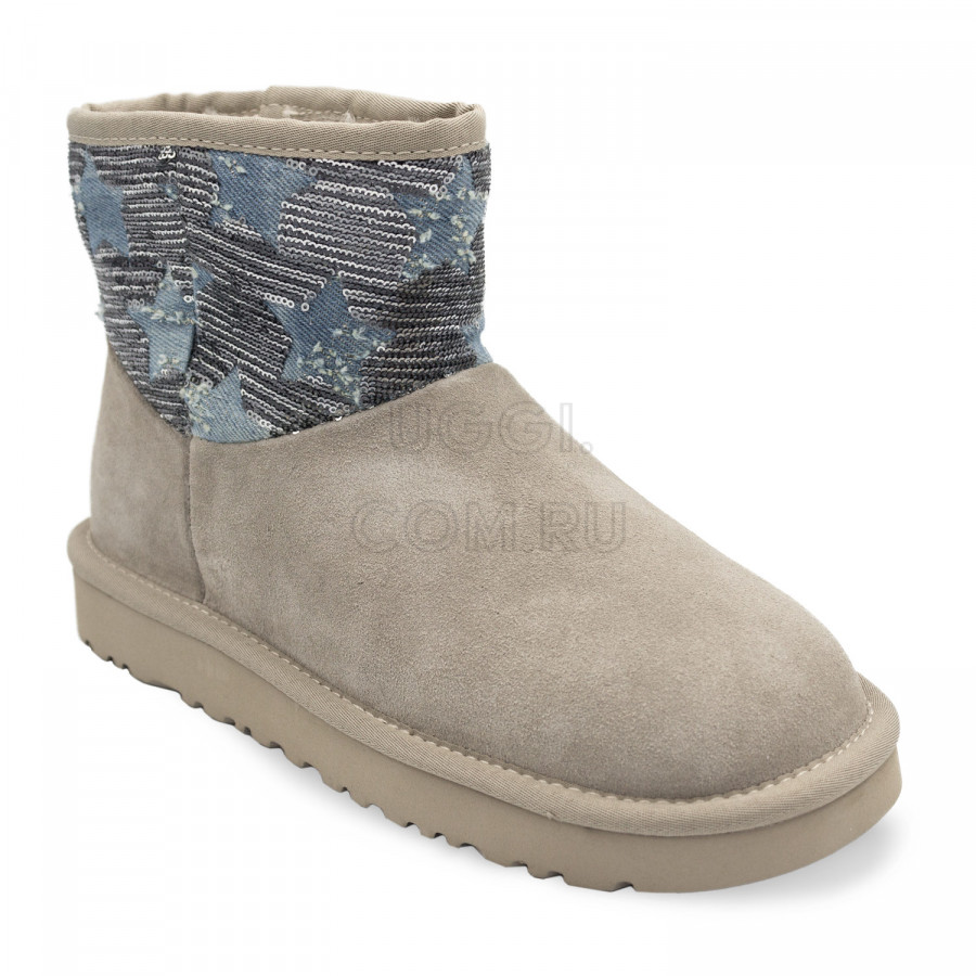 Женские UGG Mini Shabby Star Grey