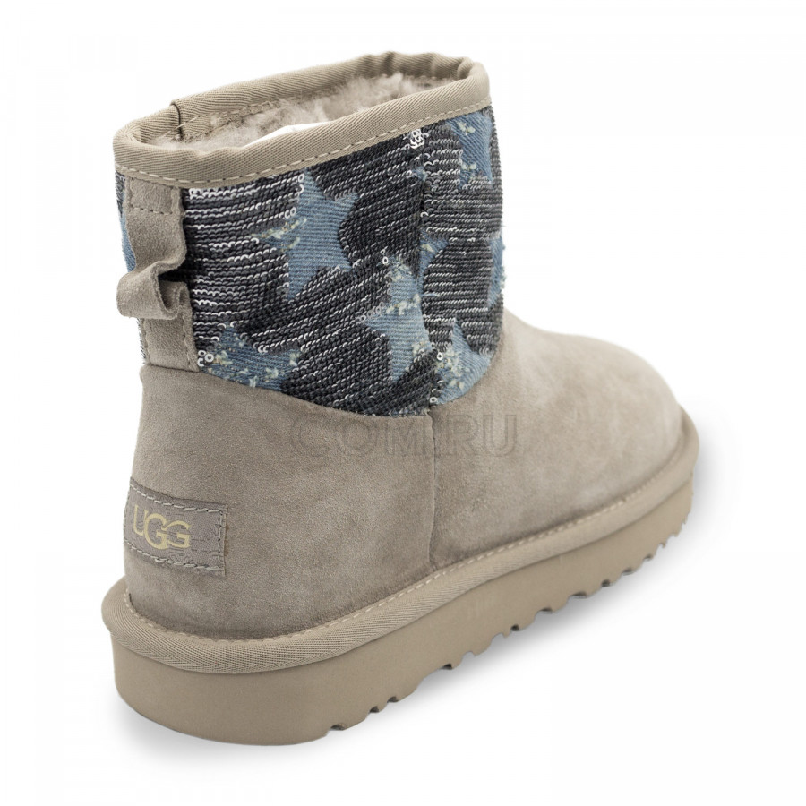 Женские UGG Mini Shabby Star Grey