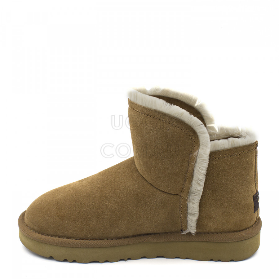 Женские UGG Classic Mini Fluff High-Low Chestnut