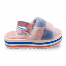 UGG Disco Slide Pride Pink Blue