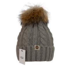 UGG Knit Pom Hat Grey