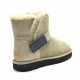 Женские UGG Mini Bailey Graphic Logo Suede Khaki