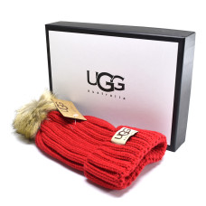 UGG Knit Pom II Hat Red
