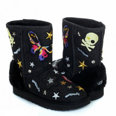 UGG Classic Short Patch It Black