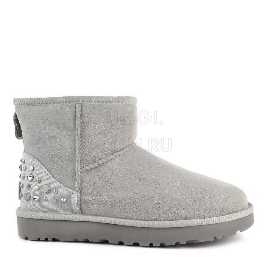 Женские UGG Mini Studded Bling Grey