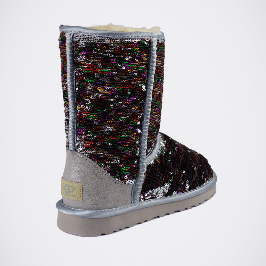 Женские UGG Classic Short Sparkles Camo Grey