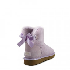 UGG Mini Bailey Bow II Metallic Lavender Fog