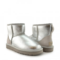 UGG Classic Mini Metallic Silver