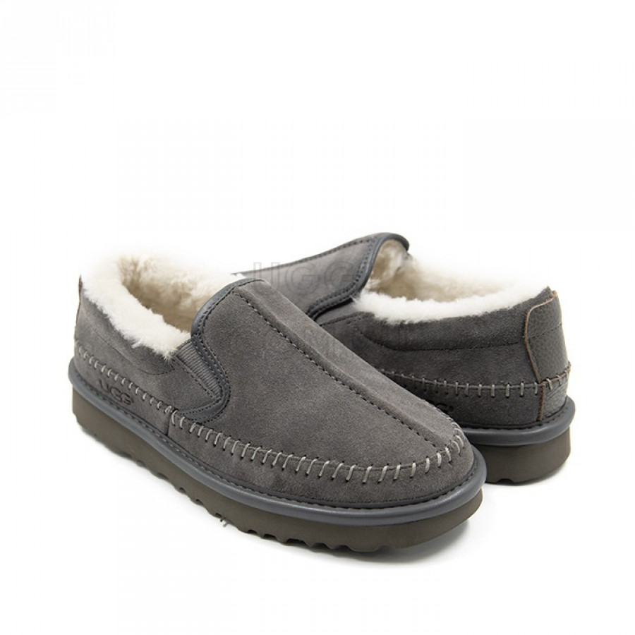 Мужские UGG Mens Stitch Slip Grey