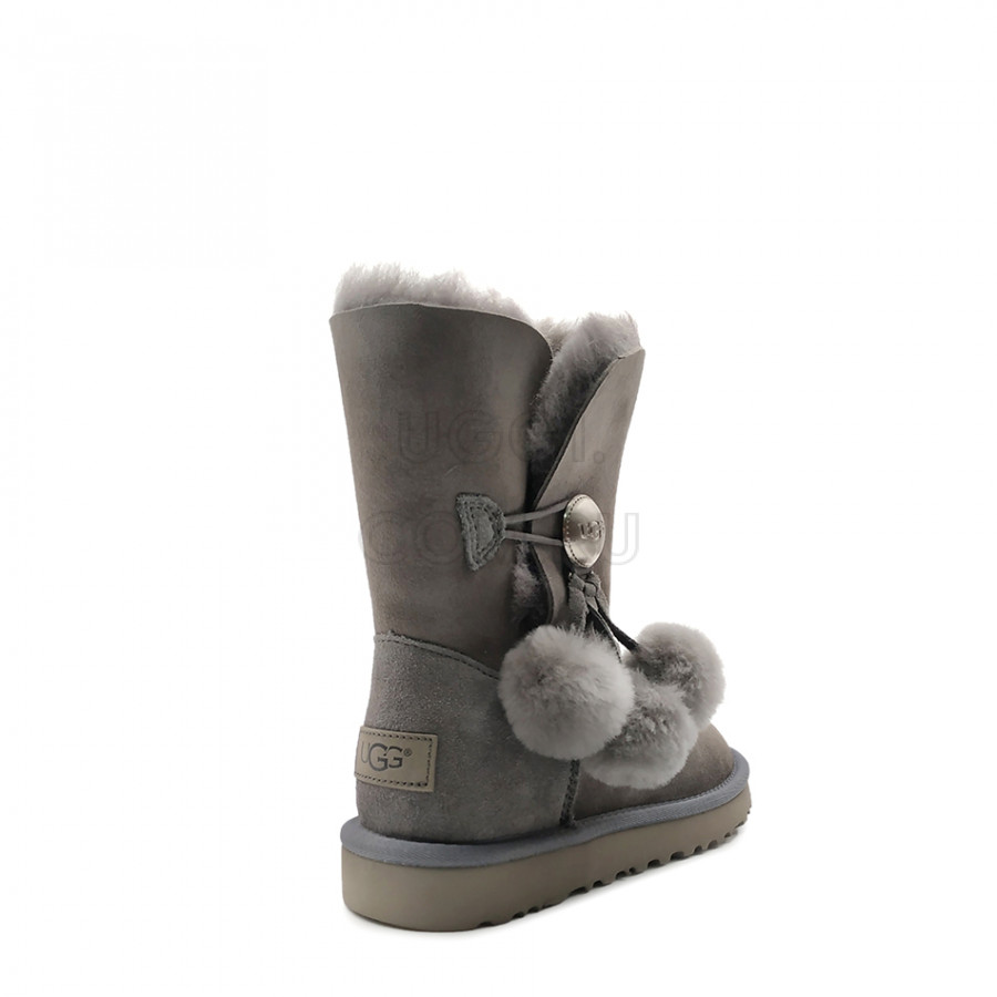 Женские UGG Bailey Button Pom Grey