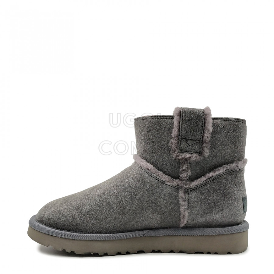 Женские UGG Classic Mini Spill Seam Boot Grey