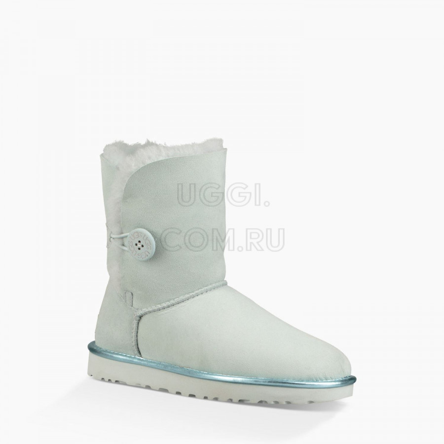 Женские UGG Bailey Button II Metallic Iceberg