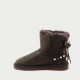 Женские UGG Mini Bailey Bow Braid Bomber Chocolate