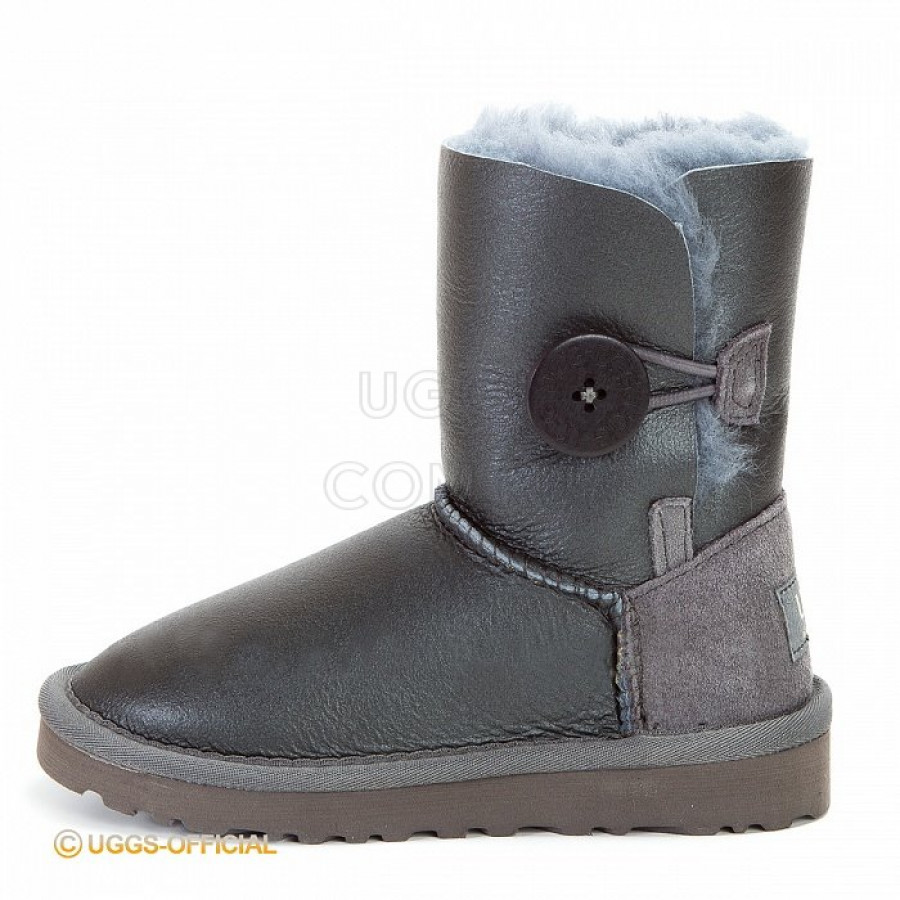 Детские UGG Kids Bailey Button Metallic Grey