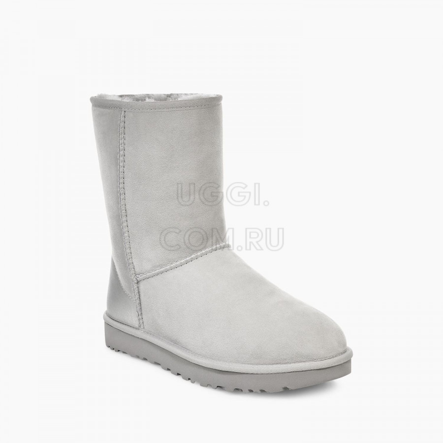 Женские UGG Classic Short II Metallic Grey Violet