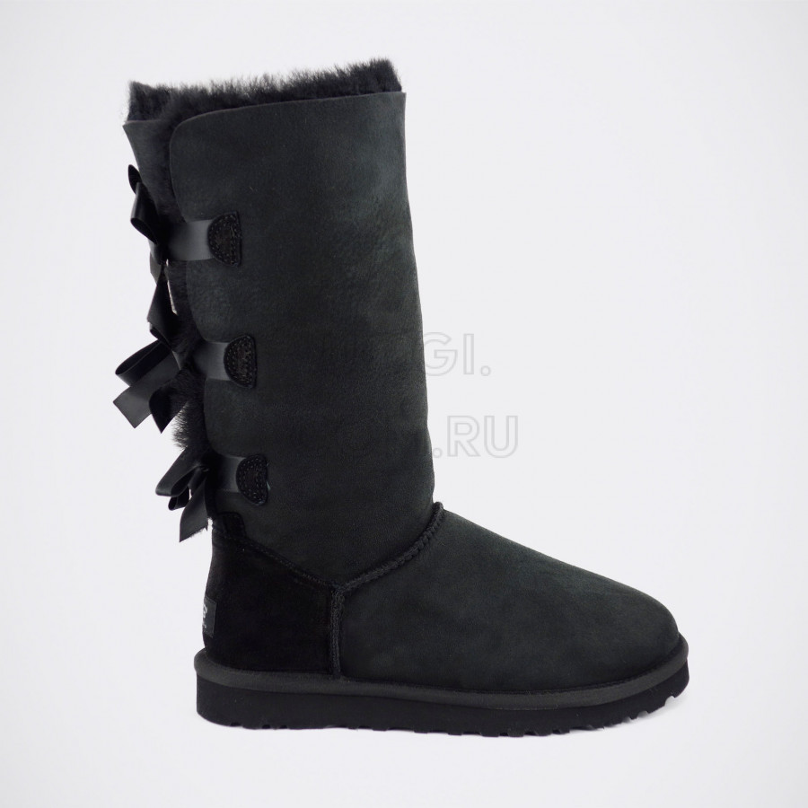 Женские UGG Bailey Bow Tall Black
