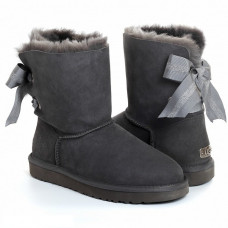 UGG Bailey Bow Customizable Charcoal