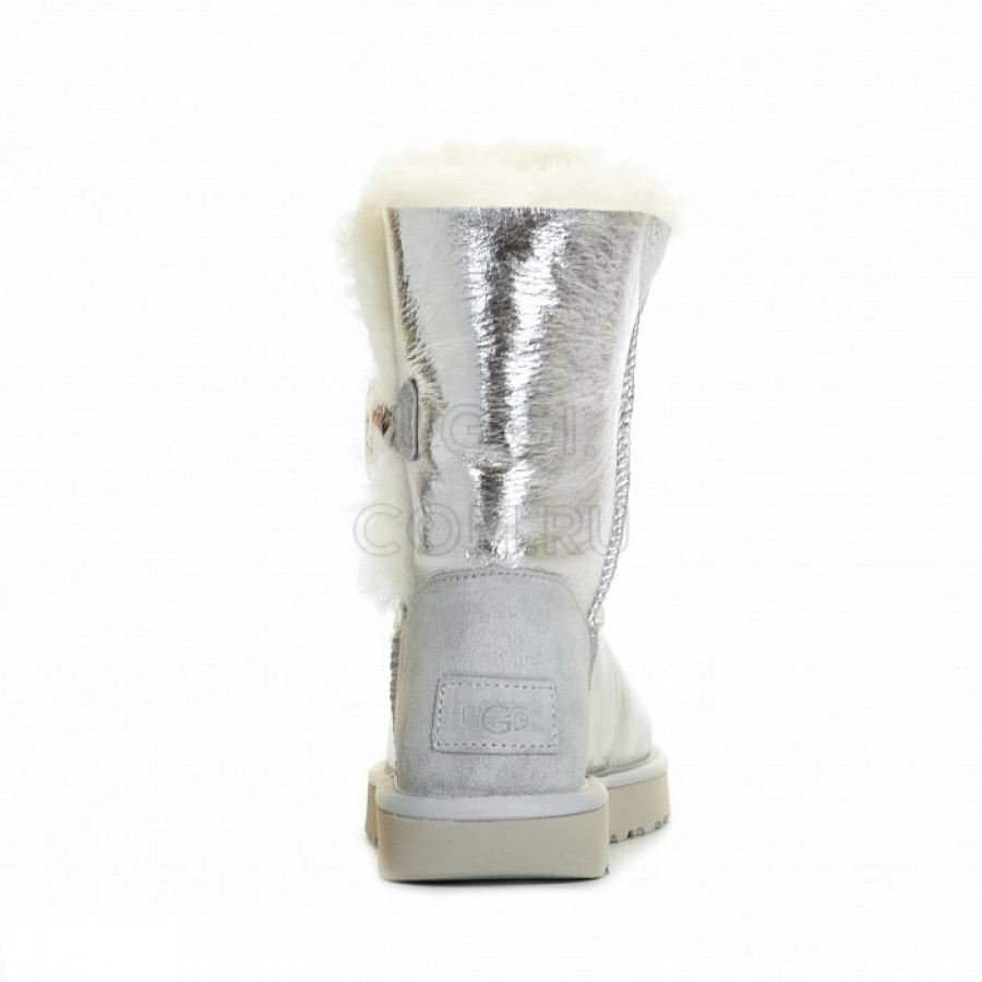 Женские UGG Bailey Button Metallic Silver