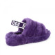 Женские UGG Fluff Yeah Logo Slide Violet Bloom