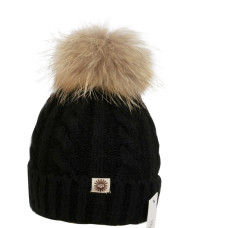 UGG Knit Pom Hat Black