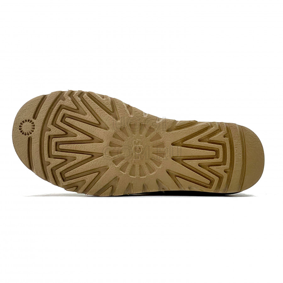 Женские UGG Mini Bailey Logo Strap Suede Chestnut