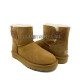Женские UGG Mini Bailey Logo Strap Suede Chestnut