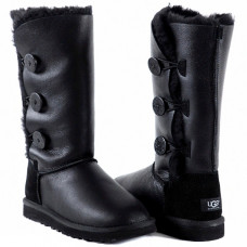 UGG Bailey Button Triplet Metallic Black