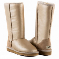UGG Classic Tall Metallic Sand
